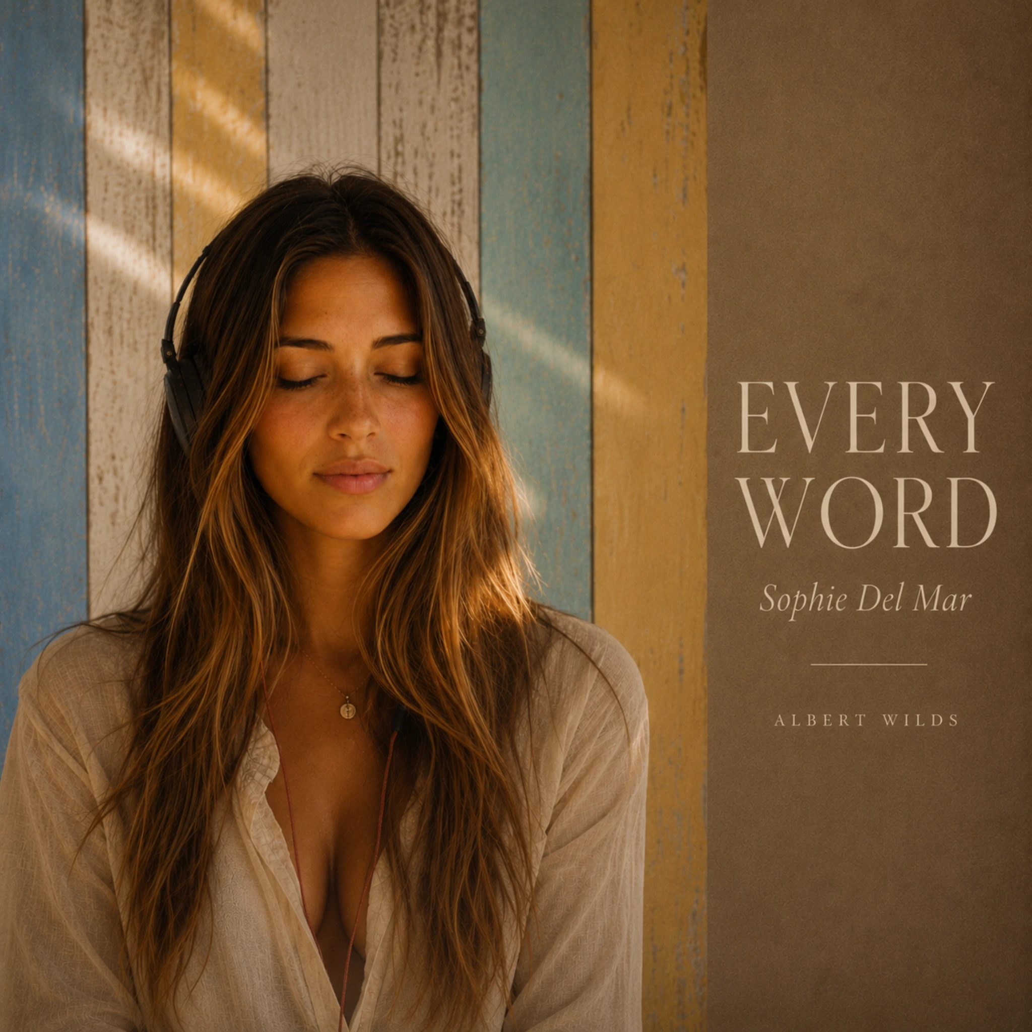 Every Word album cover by Albert Wilds featuring Sophie Del Mar